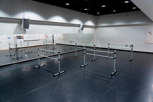 Dance studio 018 with ballet barres only